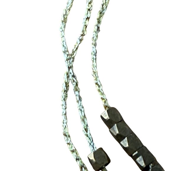 EP Triple Strand Freshwater Pearl & Brass Beaded Necklace With Adjustable Chain - Picture 6 of 7